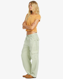 3 Walk Along - Pantalón tipo cargo para Mujer Verde 24B111504 Billabong