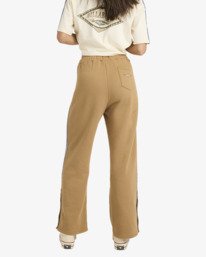 4 Since 73 The Way Back - Bas de surv&ecirc;tement &agrave; jambes larges pour Femme Beige 24B121670 Billabong