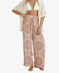 1 Just For You Follow Me - Elasticated Waist Trousers for Women Orange 24B123571 Billabong