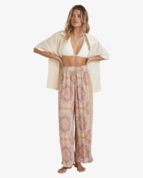 2 Just For You Follow Me - Elasticated Waist Trousers for Women Orange 24B123571 Billabong