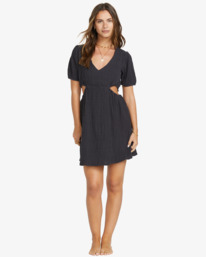 1 Isnt She Sweet - Vestido Mini para Mujer Negro 24B131527 Billabong