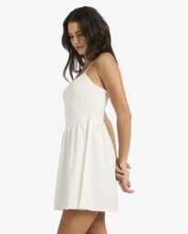 3 True Love Mini - Abito in misto lino da Donna White 24B131610 Billabong