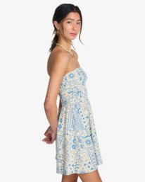 3 In The Sky Mini - Viskose-Crinkle-Kleid f&uuml;r Frauen Weiss 24B131615 Billabong