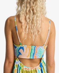 4 Island Life Midi - Abito senza spalline da Donna Blue 24B131624 Billabong