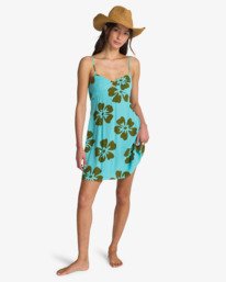 1 Last Sunset Mini - Viskose-Crinkle-Kleid f&uuml;r Frauen Blau 24B132503 Billabong