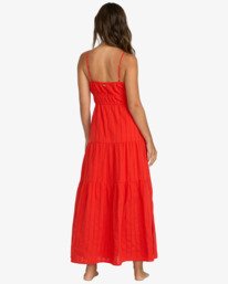 3 Red Aloha - Maxi Dress for Women Red 24B132522 Billabong