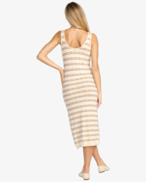 3 Heat Waver Knit - Midi Dress for Women White 24B133523 Billabong