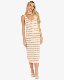 1 Heat Waver Knit - Midi Dress for Women White 24B133523 Billabong