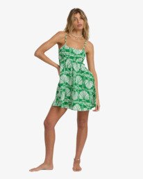 3 Sea Shell Mini - Cotton Dress for Women Green 24B134519 Billabong