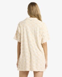 4 Laura Waves - Vestido camisero holgado para mujer Blanco 24B134522 Billabong