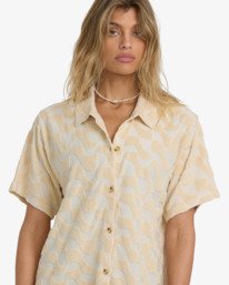 2 Laura Waves - Vestido camisero holgado para mujer Blanco 24B134522 Billabong