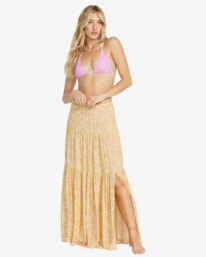 0 Heart To Heart - Maxi Skirt for Women Yellow 24B141505 Billabong