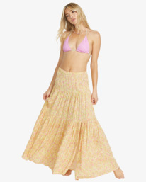 1 Heart To Heart - Maxi Skirt for Women Yellow 24B141505 Billabong