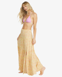 3 Heart To Heart - Maxi Skirt for Women Yellow 24B141505 Billabong