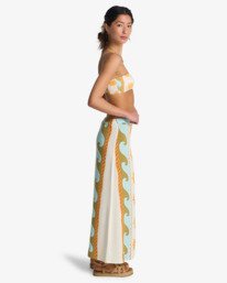 3 Tides Call Midi - Jupe en viscose pour Femme Blanc 24B141600 Billabong