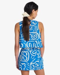 3 Wave Washed - Chemise oversize pour Femme Bleu 24B144500 Billabong