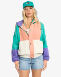 0 Set The Tone - Corduroy Jacket for Women Blue 24B153505 Billabong