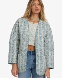 1 Day Dreamin - Oversized Jacket for Women Blue 24B154502 Billabong