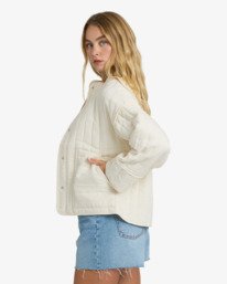 3 Folk Story 2 - Quilted Jacket for Women White 24B154503 Billabong