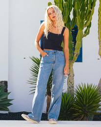 0 Washed By The Sun - Pantaloni in denim da Donna Blue 24B191502 Billabong