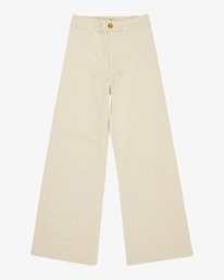 5 Free Fall - Pantaloni di Velluto da Donna White 24B193500 Billabong