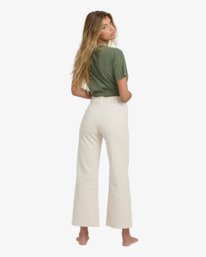 3 Free Fall - Pantaloni di Velluto da Donna White 24B193500 Billabong