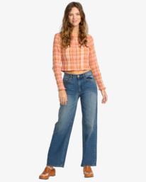 0 Shifter Straight Leg - Jean droit pour Femme Bleu 24B193501 Billabong