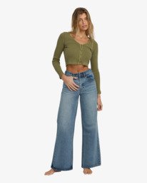 0 Free Fall - Jeans mit ausgestellten Hosenbeinen für Frauen Bunt 24B193502 Billabong