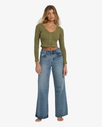2 Free Fall - Jeans mit ausgestellten Hosenbeinen für Frauen Bunt 24B193502 Billabong