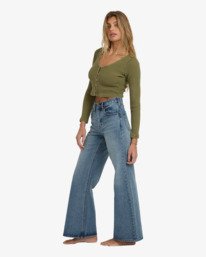 4 Free Fall - Jeans mit ausgestellten Hosenbeinen für Frauen Bunt 24B193502 Billabong