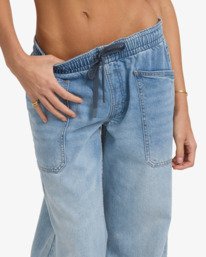 2 Zonte E Waist - Elasticated Denim Jeans for Women Brown 24B193503 Billabong
