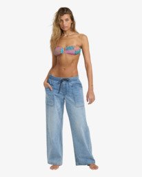 3 Zonte E Waist - Elasticated Denim Jeans for Women Brown 24B193503 Billabong