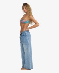 6 Zonte E Waist - Elasticated Denim Jeans for Women Brown 24B193503 Billabong