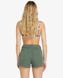 3 Sun Days - Denim-Shorts für Frauen Grün 24B201502 Billabong