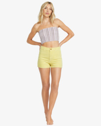 1 Free Fall - Short Vaquero para Mujer Amarillo 24B201503 Billabong