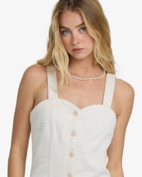 4 Misshape - Jeanslatzhose f&uuml;r Frauen Weiss 24B281603 Billabong