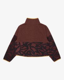 6 Popoyo Snap Up - Giacca in pile da Donna Brown 24B313503 Billabong