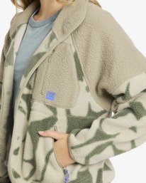 6 Popoyo Snap Up - Fleece-Jacke für Frauen Grün 24B313503 Billabong