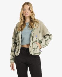 1 Popoyo Snap Up - Fleece-Jacke für Frauen Grün 24B313503 Billabong