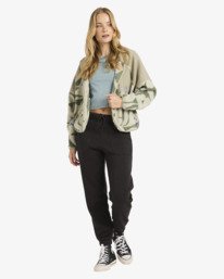 2 Popoyo Snap Up - Fleece-Jacke für Frauen Grün 24B313503 Billabong