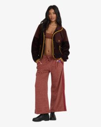 2 Popoyo Snap Up - Giacca in pile da Donna Brown 24B313503 Billabong