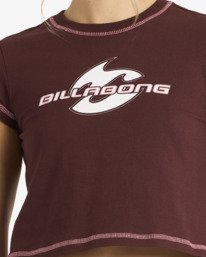 4 Supalove - K&uuml;rzeres T-Shirt f&uuml;r Frauen Rot 24B351671 Billabong