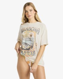 0 Between Night & Dawn - Oversized T-Shirt for Women White 24B351682 Billabong