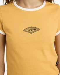 5 Otis Diamond - Cropped T-Shirt for Women Yellow 24B351687 Billabong