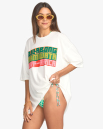 4 Mami Wata Surf Africa - Oversized T-Shirt for Women White 24B352523 Billabong