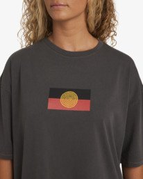4 Otis Flag - Oversized T-Shirt for Women Black 24B353581 Billabong