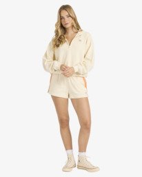 1 Classic Feels - Sweat demi-zip pour Femme Blanc 24B411603 Billabong