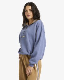 3 Since 73 Wave Break - Sweatshirt mit Halbrei&szlig;verschluss f&uuml;r Frauen Blau 24B411671 Billabong