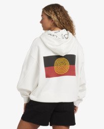 2 Otis Flag - Sweatshirt com capuz para Mulher Branco 24B413570 Billabong