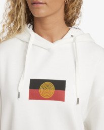 4 Otis Flag - Sweatshirt com capuz para Mulher Branco 24B413570 Billabong